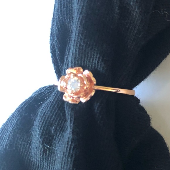 NEW SIZE 8 CZ ROSE RING - Picture 4 of 5